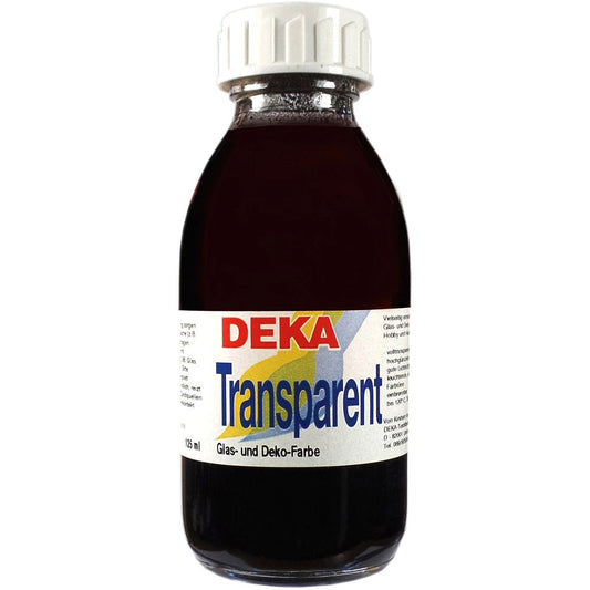 Deka Transparent Cam Boyası 125ml Braun 84