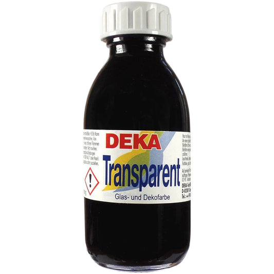 Deka Transparent Cam Boyası 125ml Schwarz 90