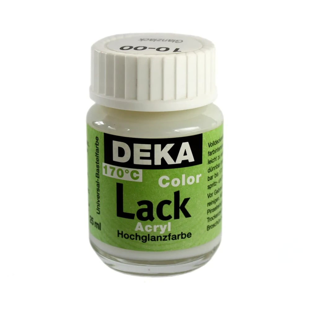Deka ColorLack Fırınlanabilen Seramik Boyası 25ml Glanzlack (Parlak Vernik) 00