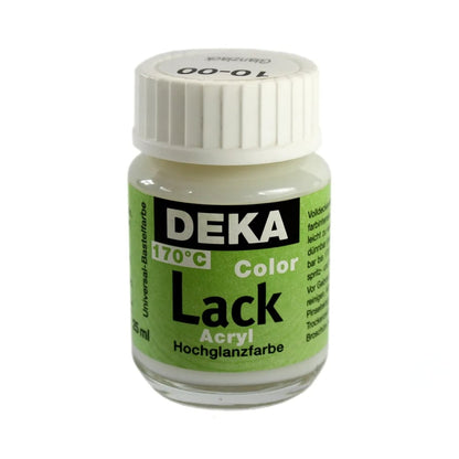 Deka ColorLack Fırınlanabilen Seramik Boyası 25ml Glanzlack (Parlak Vernik) 00