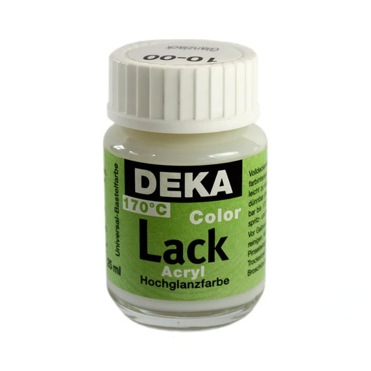 Deka ColorLack Fırınlanabilen Seramik Boyası 25ml Glanzlack (Parlak Vernik) 00