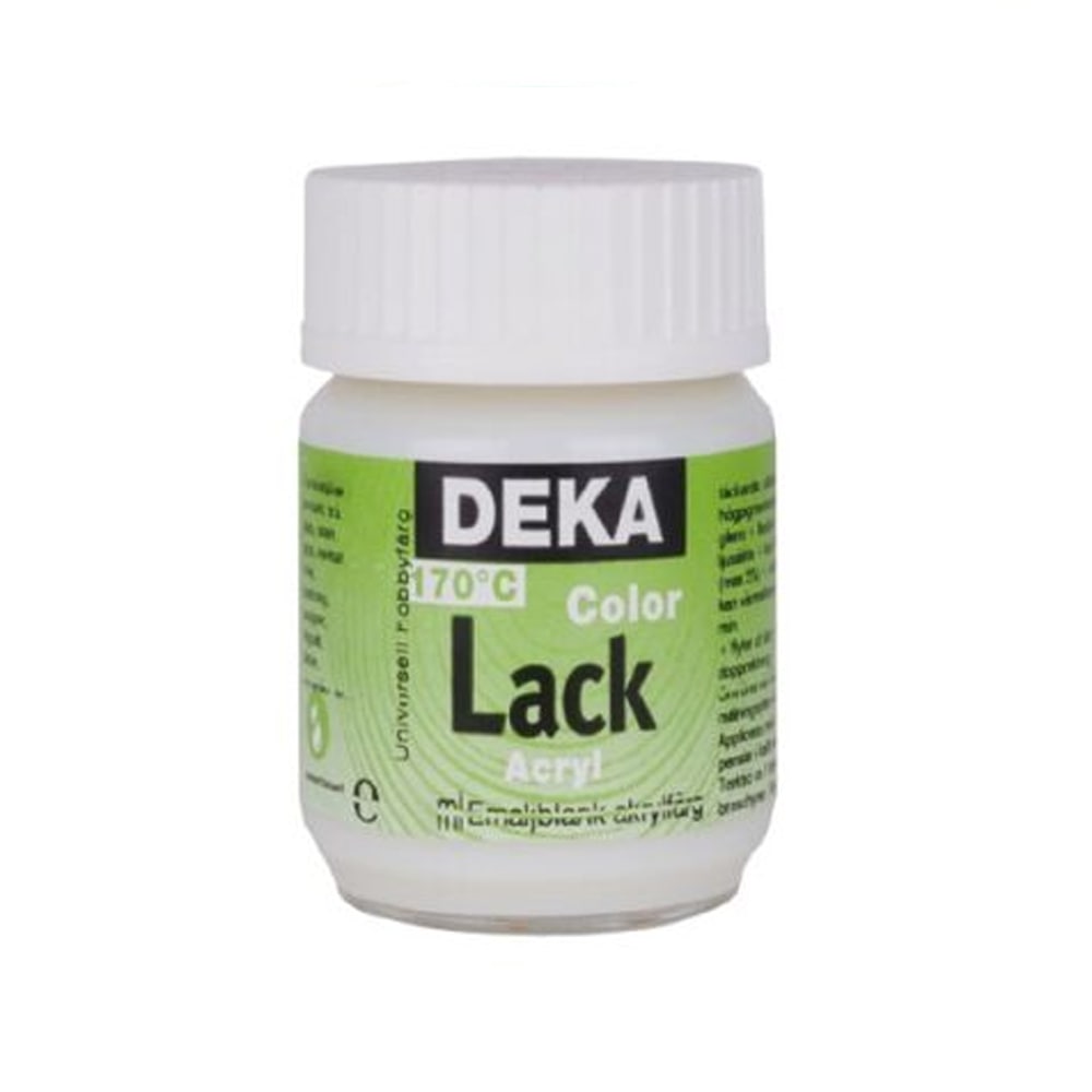 Deka ColorLack Fırınlanabilen Seramik Boyası 25ml Mattlack (Mat Vernik) 01