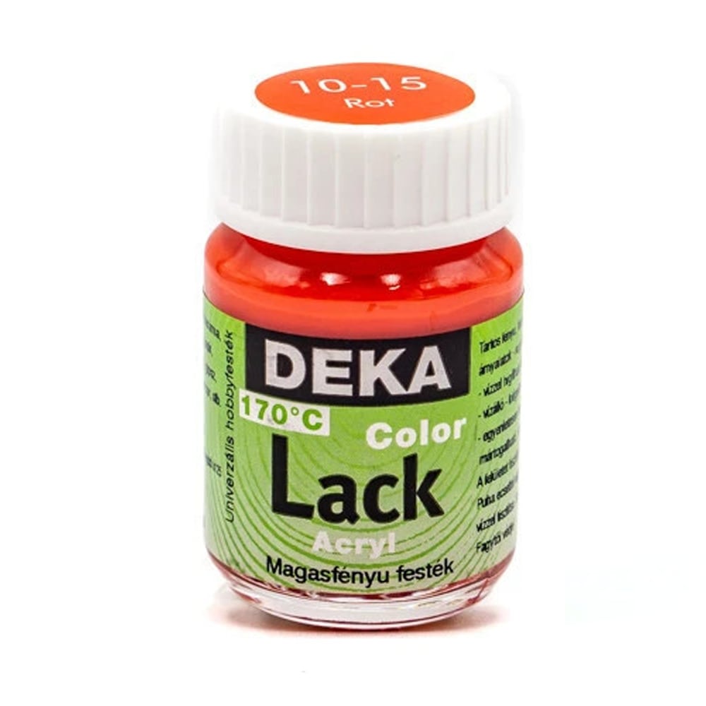 Deka ColorLack Fırınlanabilen Seramik Boyası 25ml Rot 15