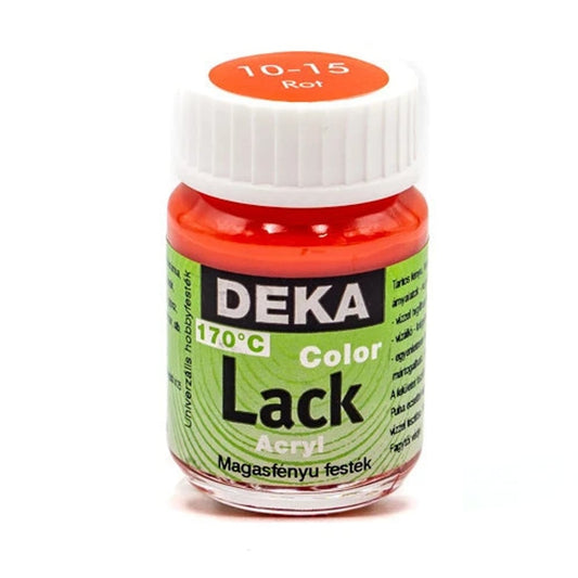 Deka ColorLack Fırınlanabilen Seramik Boyası 25ml Rot 15