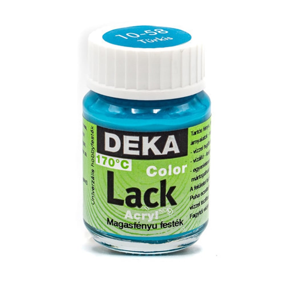 Deka ColorLack Fırınlanabilen Seramik Boyası 25ml Türkis 58