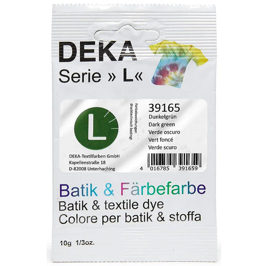 Deka Serie L Batik Boyası 10gr Dunkelgrün 65(89)