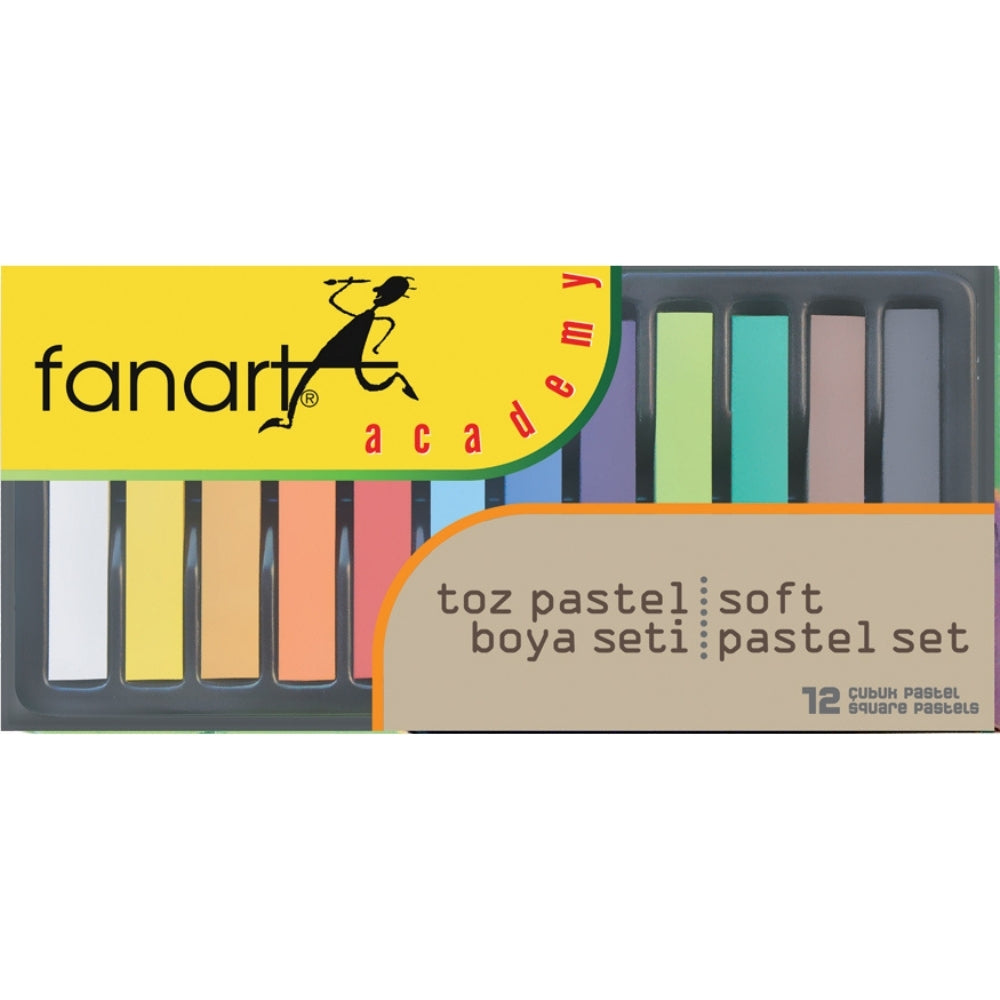 Fanart Academy Toz Pastel Seti 12 Renk