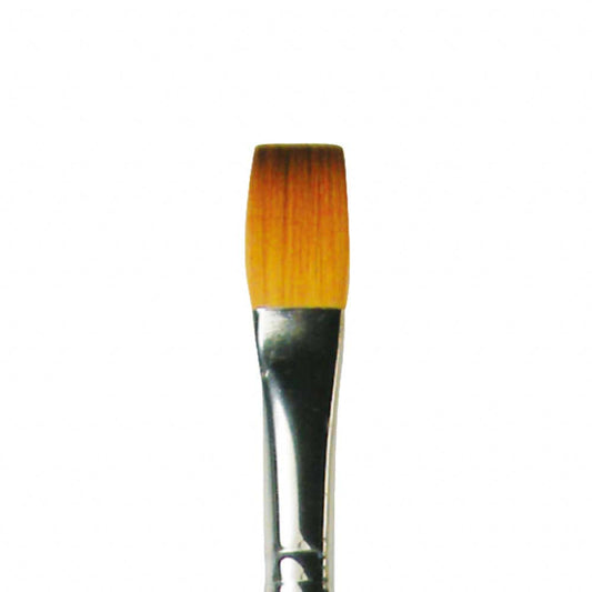 Fanart Studio Academy Seri 510 Uzun Saplı Sentetik Kısa Yassı Fırça No:18