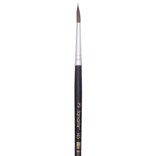 Fanart Academy Seri 145 Midilli Kılı Yuvarlak Fırça No:3