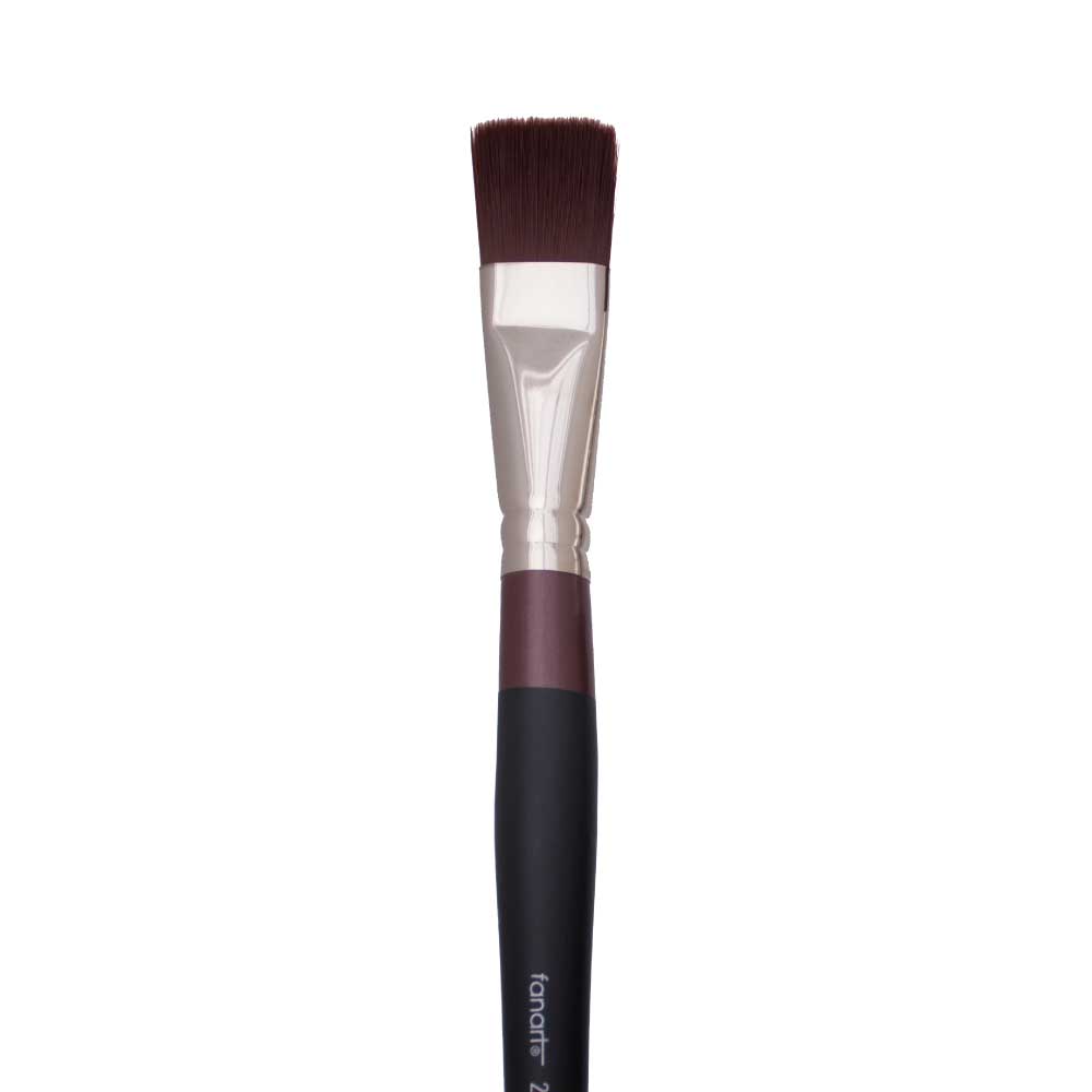 Fanart Academy Seri 278 Uzun Saplı Sentetik Kıllı Kısa Yassı Fırça No:24