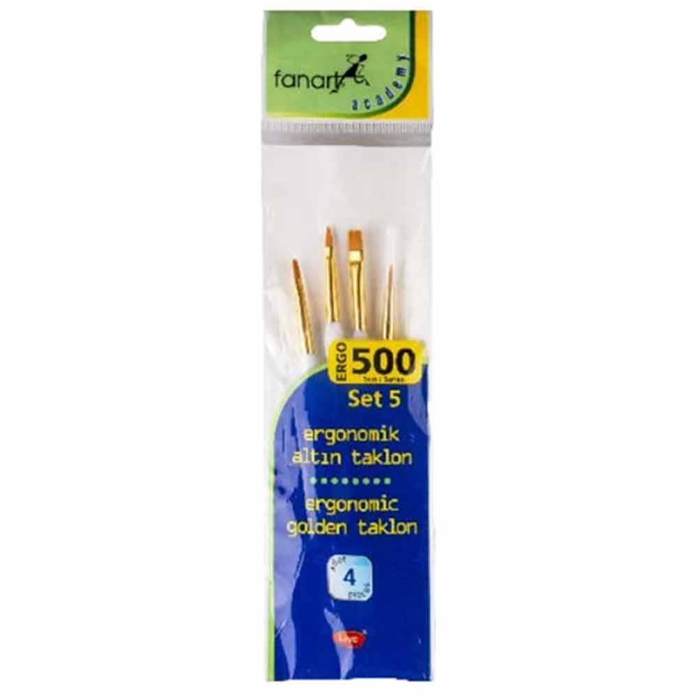 Fanart Academy ERGO 500 Seri Fırça Seti 5 (4lü)