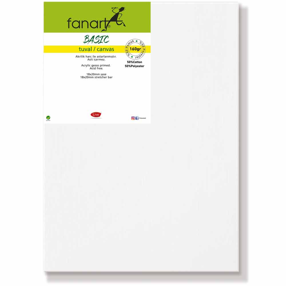 Fanart Basic Tuval Pamuk & Polyester 160gr 70x100cm
