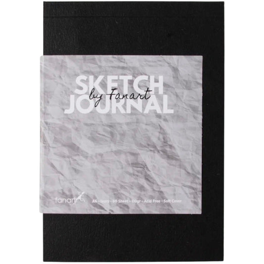 Fanart Academy Sketch Journal A6 - Siyah 110gr  60 Yaprak