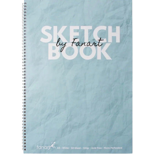 Fanart Academy Sketch Book A3 - Turkuaz 120gr Spiralli 50 Yaprak