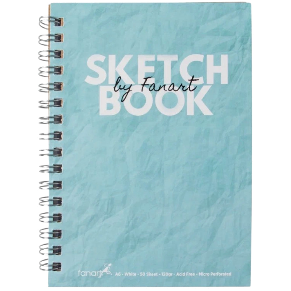 Fanart Academy Sketch Book A6 - Turkuaz 120gr Spiralli 50 Yaprak