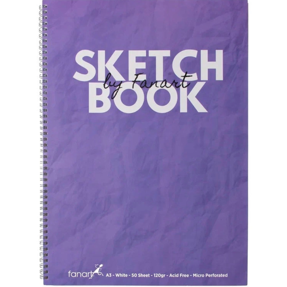 Fanart Academy Sketch Book A3 - Mor 120gr Spiralli 50 Yaprak