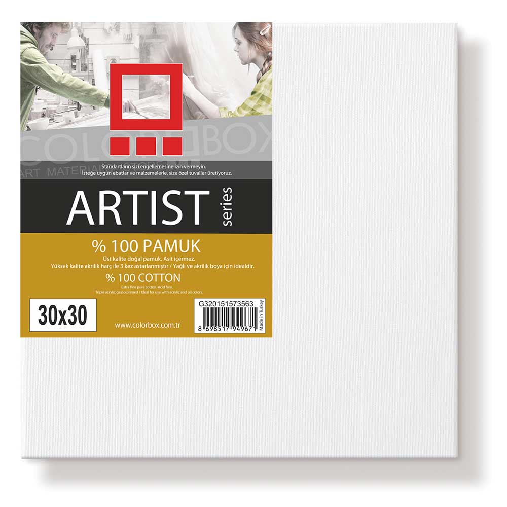 Colorbox Artist Series Pamuk 420gr Tuval (30x30cm)
