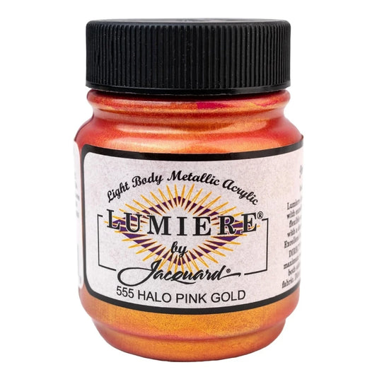Jacquard Lumiere Akrilik Boya 66ml Halo Pink Gold 555