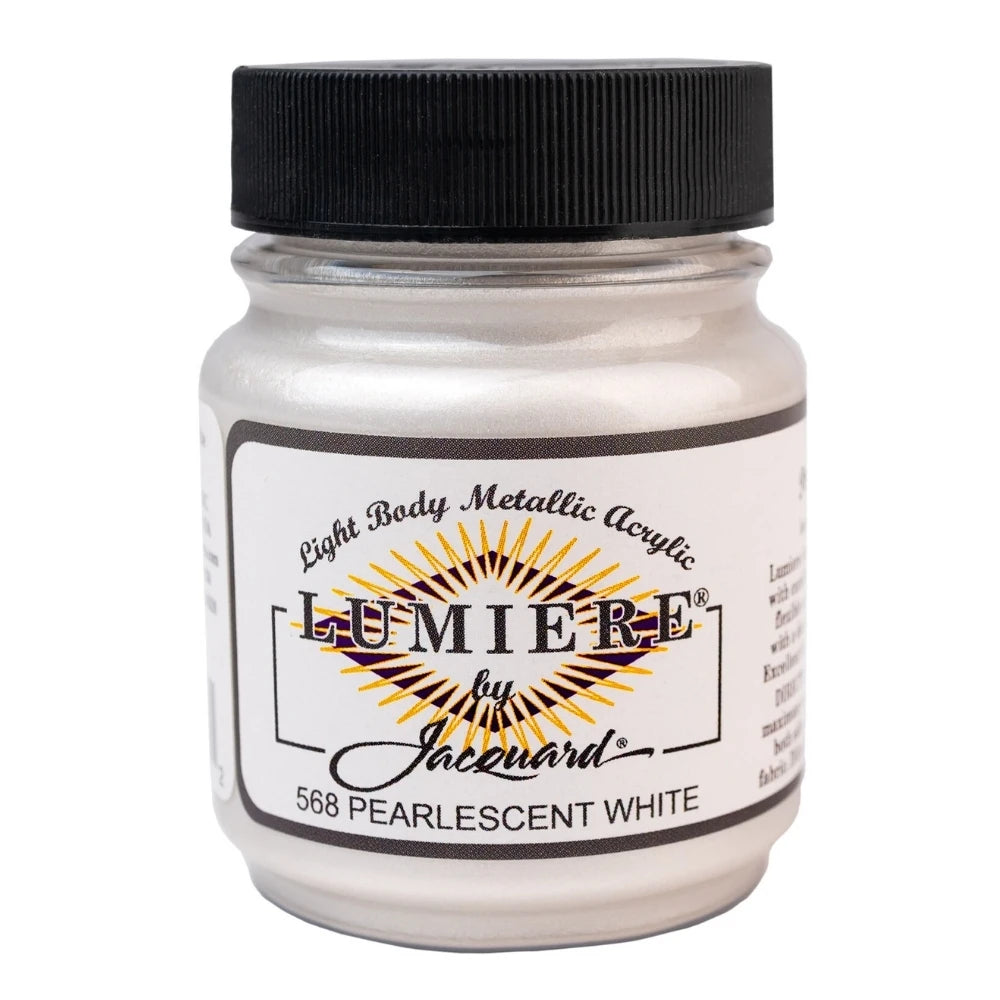 Jacquard Lumiere Akrilik Boya 66ml Pearlescent White 568