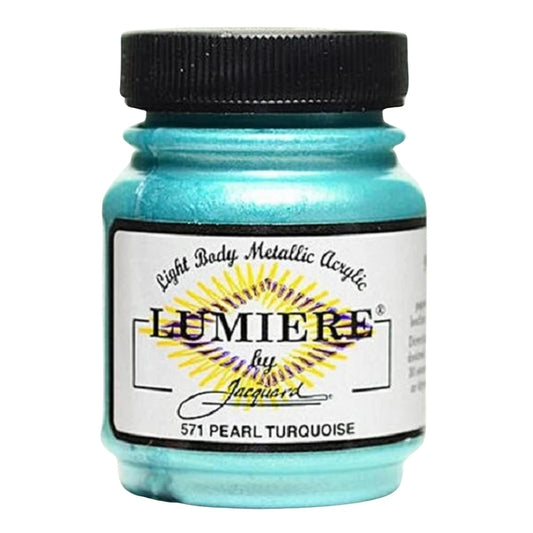 Jacquard Lumiere Akrilik Boya 66ml Pearlescent Turquoise 571