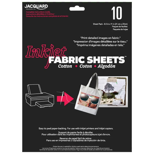 Jacquard %100 Pamuk Kumaş Sayfası 21,59 x 27,94 cm - 10’lu Paket