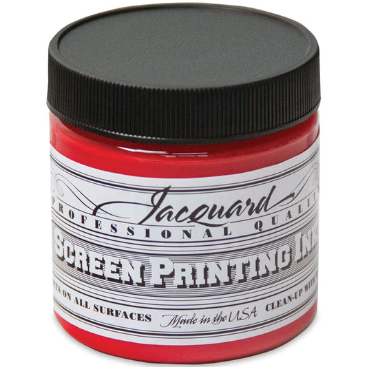 Jacquard Professional Screen Ink Serigrafi Mürekkebi 118ml Bright Red 105