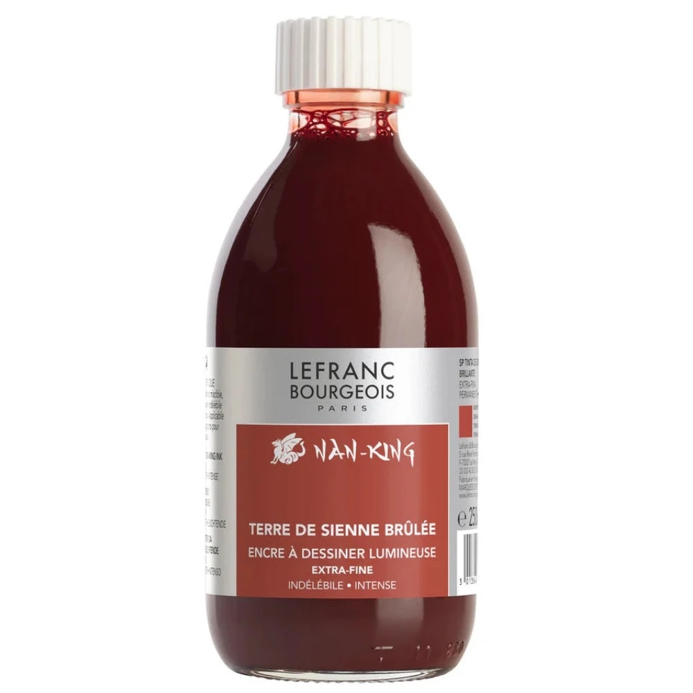 Lefranc Bourgeois Nan-King Çizim Mürekkebi 250ml Burnt Sienna 481