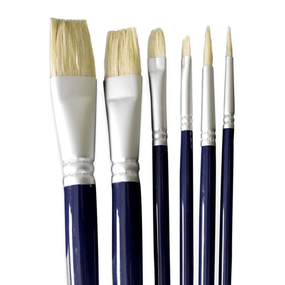 Lefranc Bourgeois Studio Sentetik Kıllı Kısa Saplı Karışık Fırça Seti (6'lı)