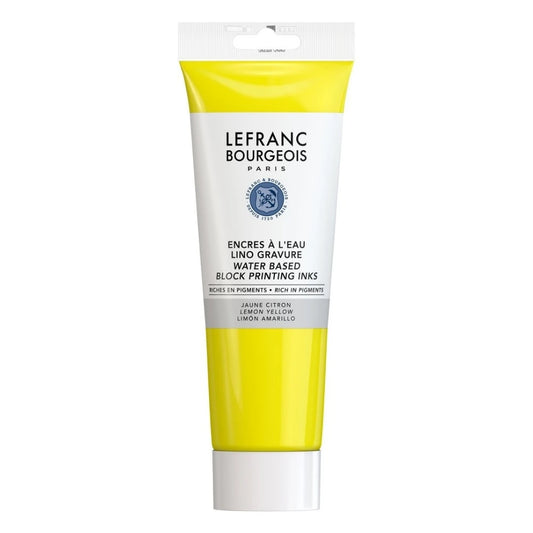 Lefranc Bourgeois Su Bazlı Linolyum Baskı Boyası 250ml Lemon Yellow 169