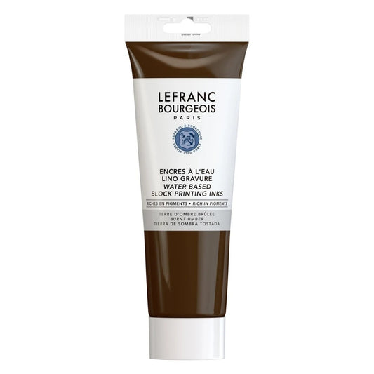 Lefranc Bourgeois Su Bazlı Linolyum Baskı Boyası 250ml Burnt Umber 477