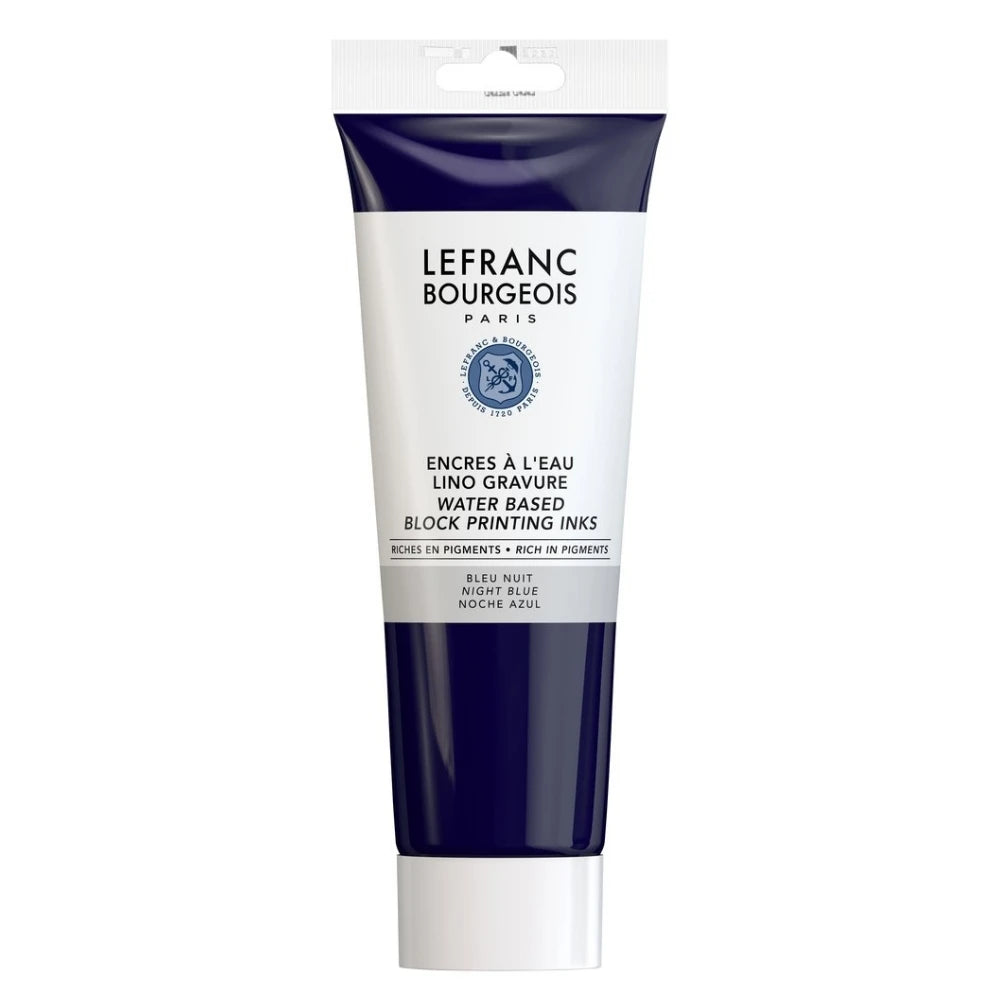 Lefranc Bourgeois Su Bazlı Linolyum Baskı Boyası 250ml Night Blue 078