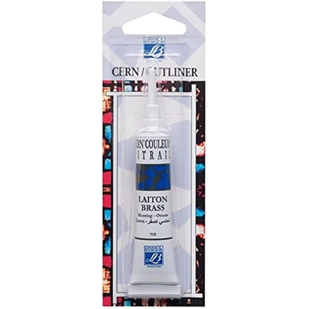 Lefranc Bourgeois Vitray Cam Kontür Boyası 20ml Brass 715