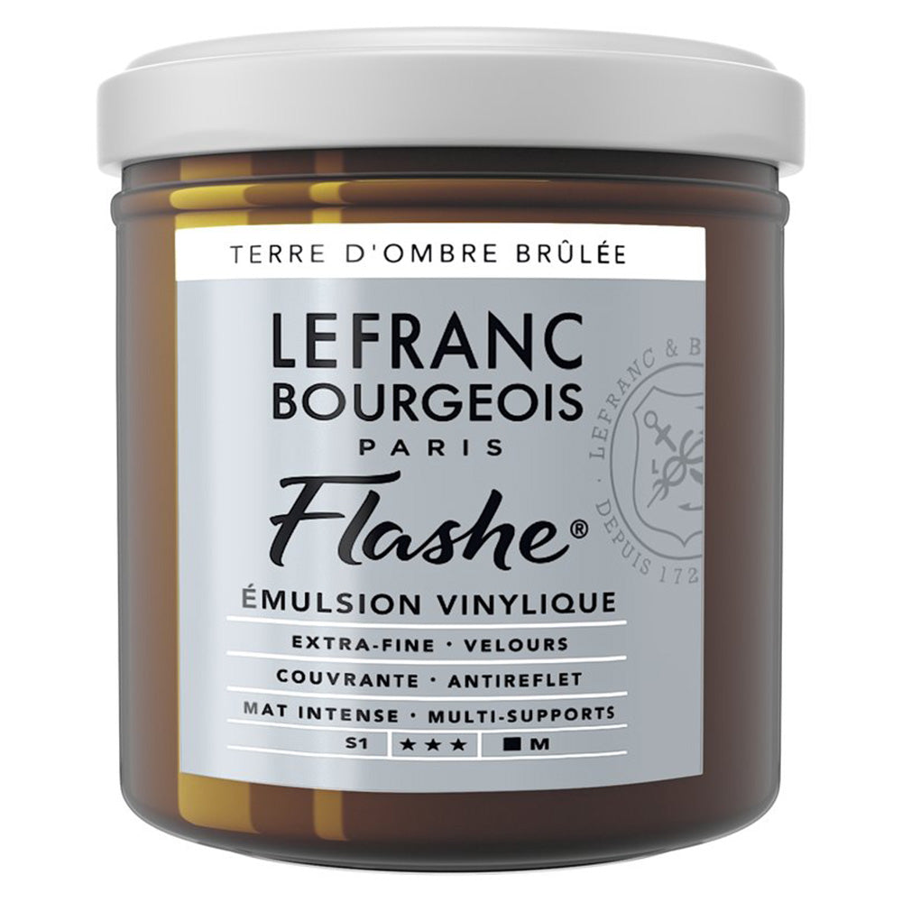Lefranc Bourgeois Flashe Akrilik Boya 125ml Burnt Umber 477 S.1