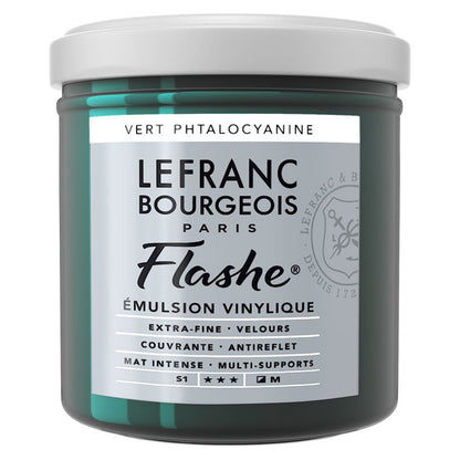 Lefranc Bourgeois Flashe Akrilik Boya 125ml Phthalocyanine Green 598 S.1