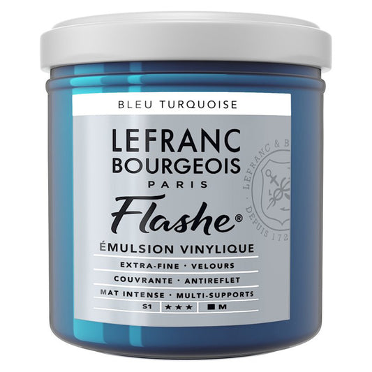 Lefranc Bourgeois Flashe Akrilik Boya 125ml Turquoise Blue 050 S.1