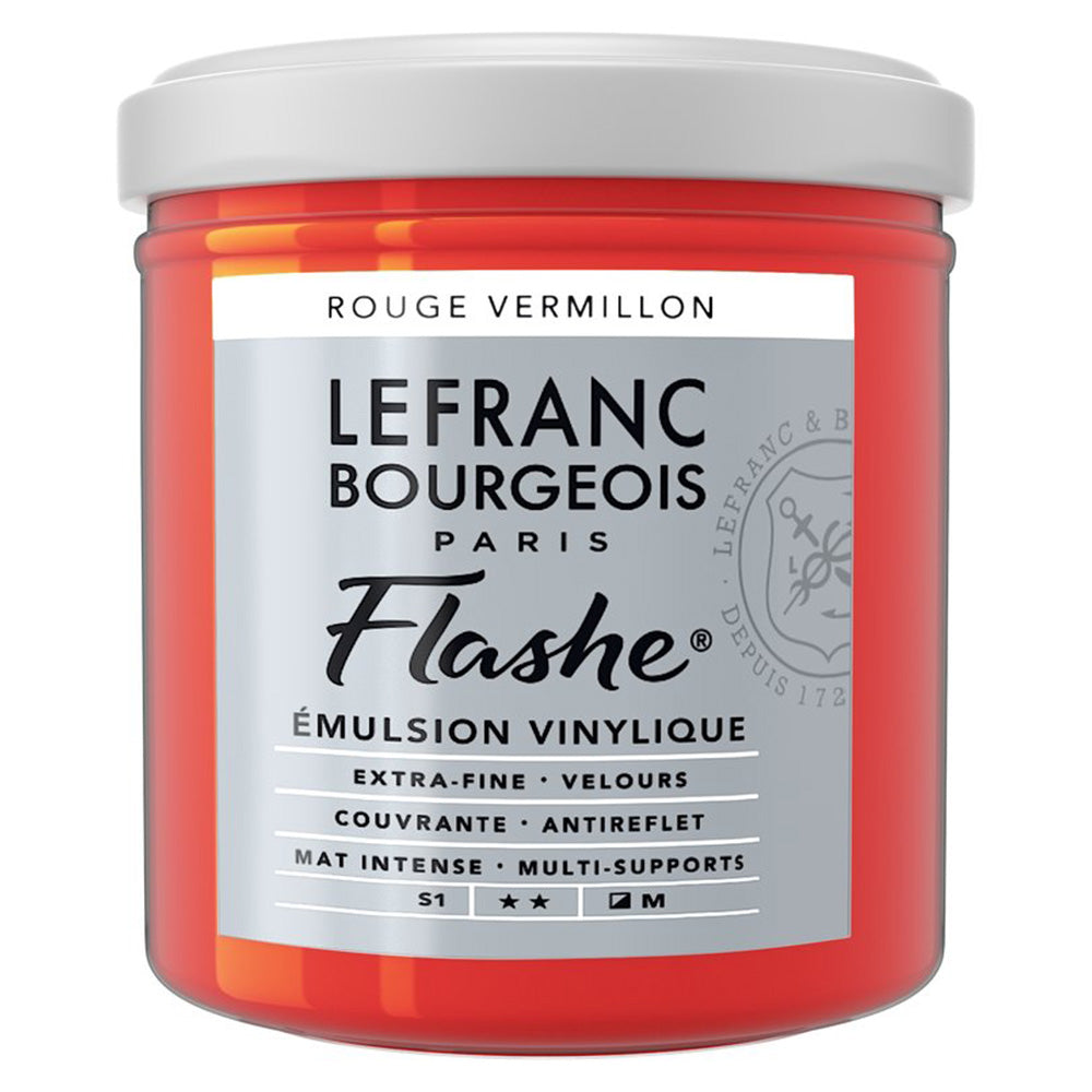 Lefranc Bourgeois Flashe Akrilik Boya 125ml Vermilion Red 393 S.1