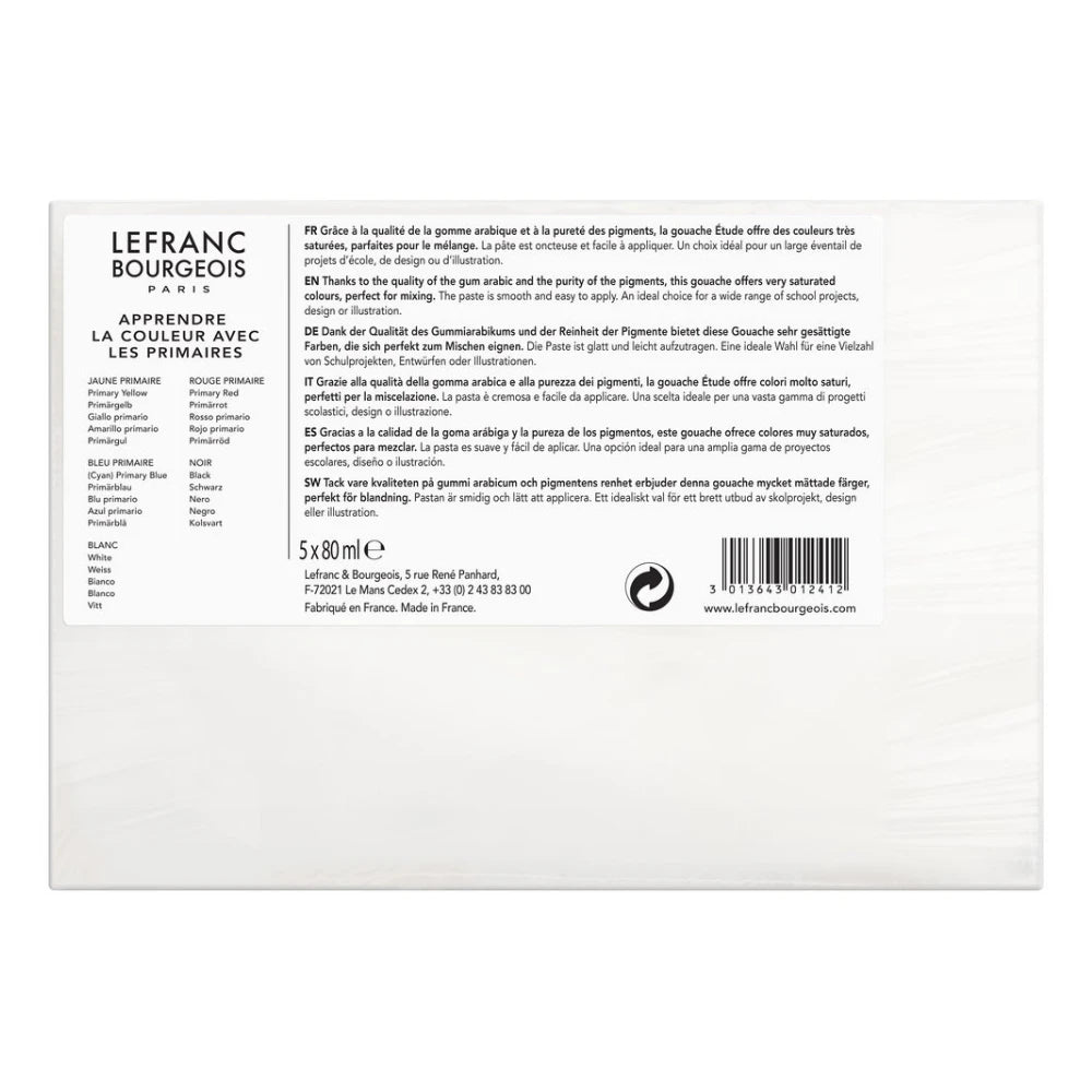 Lefranc Bourgeois Studio Guaj Boya Öğrenci Seti 5x80ml