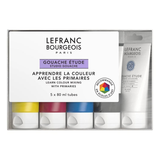 Lefranc Bourgeois Studio Guaj Boya Öğrenci Seti 5x80ml