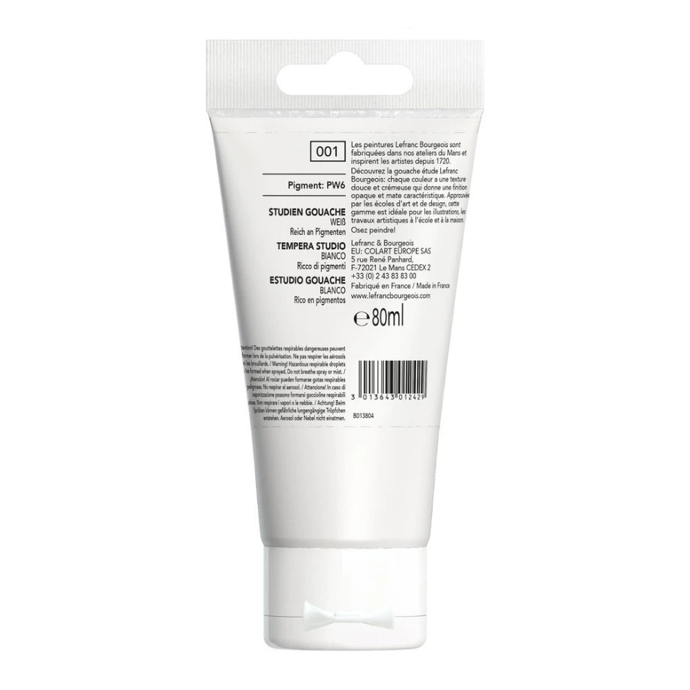 Lefranc Bourgeois Studio Guaj Boya 80ml White