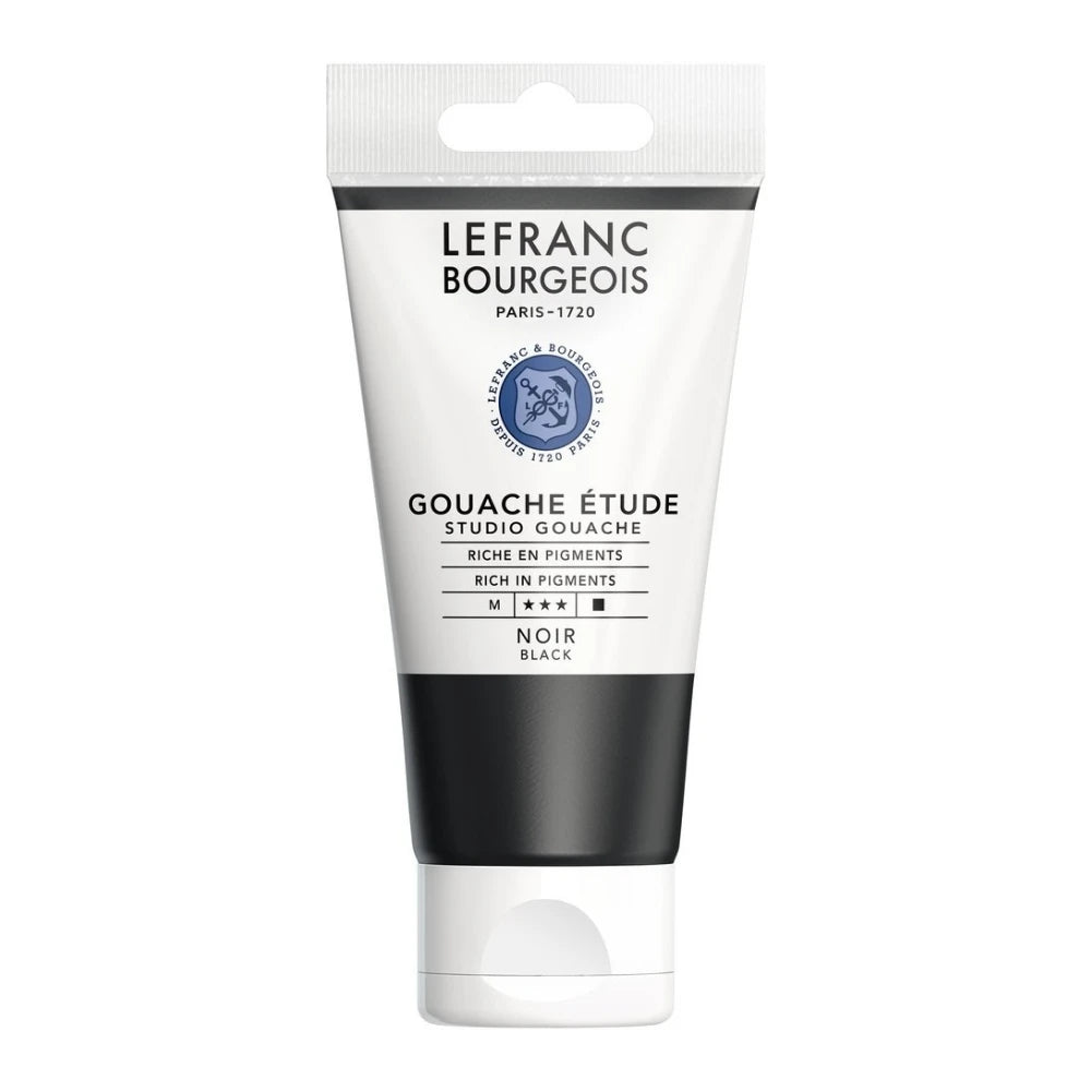 Lefranc Bourgeois Studio Guaj Boya 80ml Black