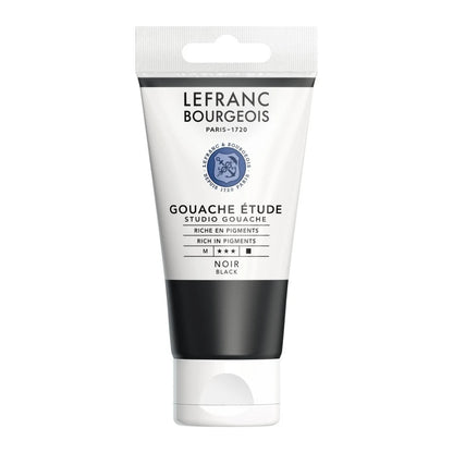 Lefranc Bourgeois Studio Guaj Boya 80ml Black