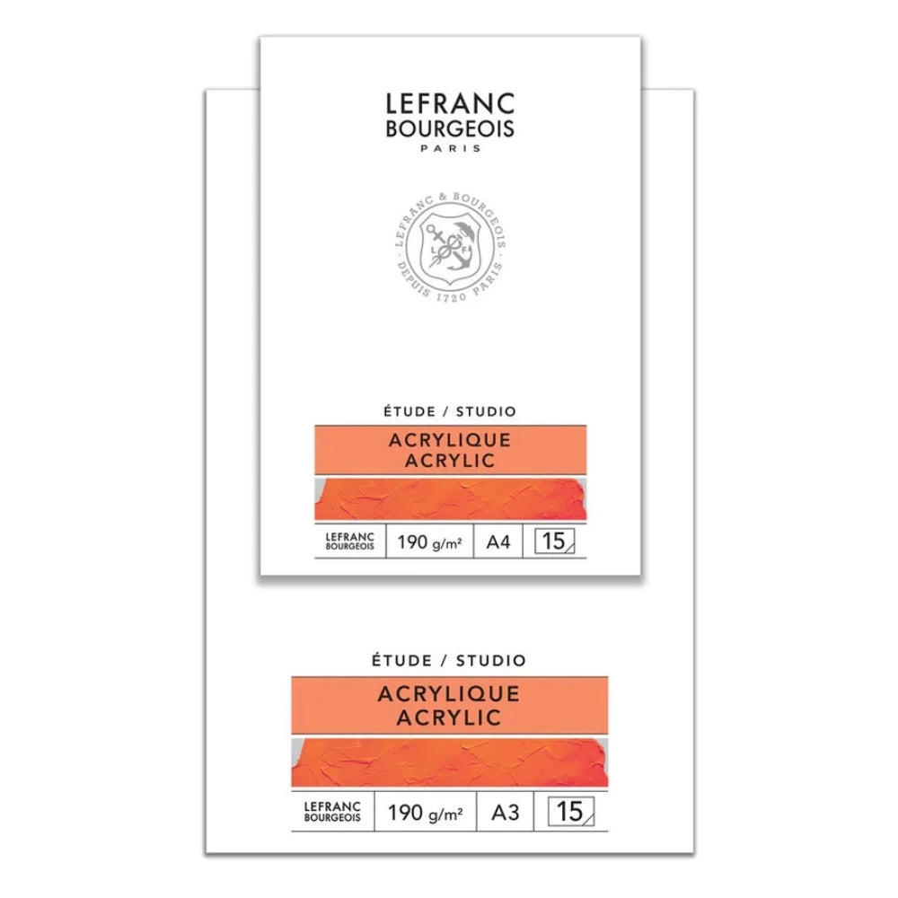 Lefranc Bourgeois Studio Akrilik Boya Bloknotu 190gr 15 Yaprak A3
