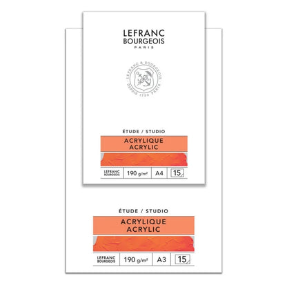 Lefranc Bourgeois Studio Akrilik Boya Bloknotu 190gr 15 Yaprak A3