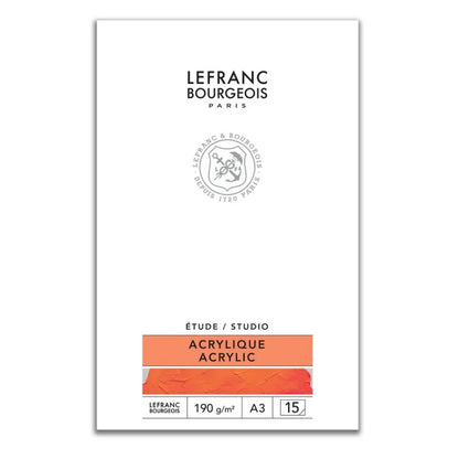 Lefranc Bourgeois Studio Akrilik Boya Bloknotu 190gr 15 Yaprak A3