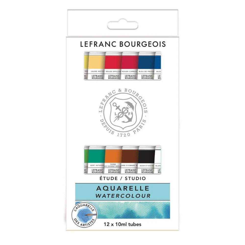 Lefranc Bourgeois Studio Sulu Boya Seti 12x10 ml Tüp