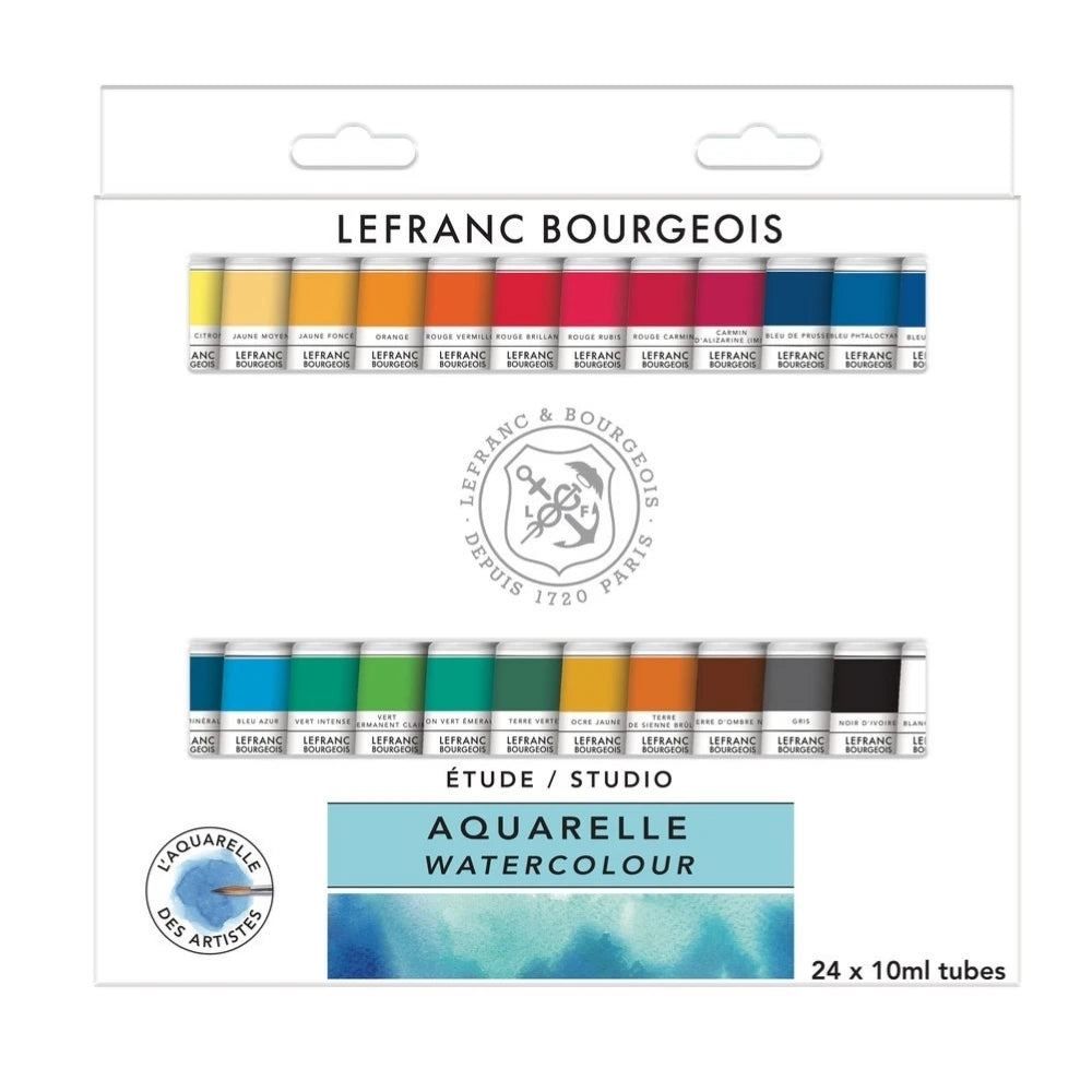 Lefranc Bourgeois Studio Sulu Boya Seti 24x10ml Tüp
