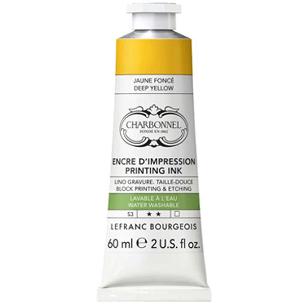 Lefranc Bourgeois Charbonnel Printing Su Bazlı Baskı Mürekkebi 60ml Deep Yellow 179 S.3