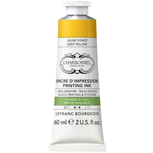 Lefranc Bourgeois Charbonnel Printing Su Bazlı Baskı Mürekkebi 60ml Deep Yellow 179 S.3