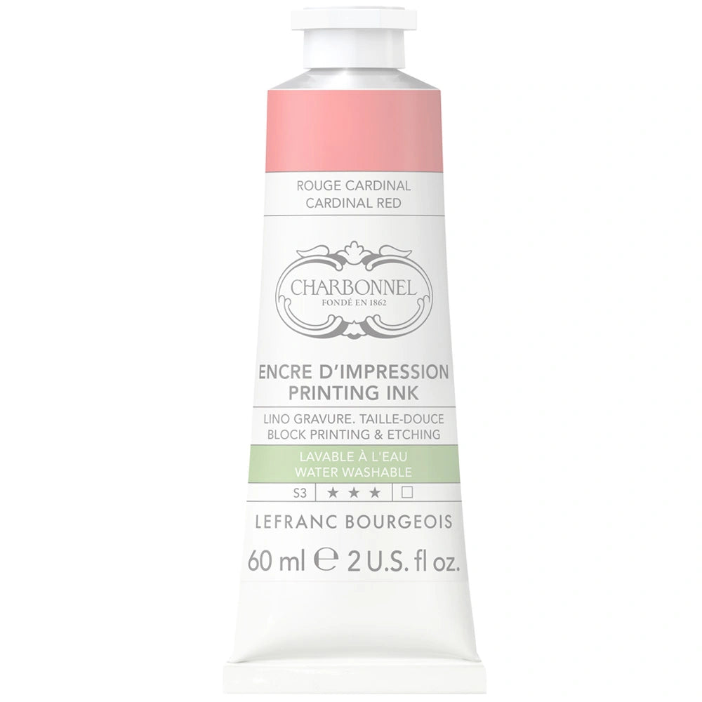 Lefranc Bourgeois Charbonnel Printing Su Bazlı Baskı Mürekkebi 60ml Cardinal Red 678 S.3