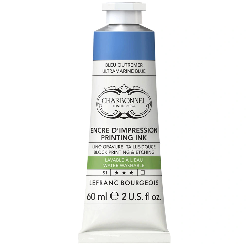 Lefranc Bourgeois Charbonnel Printing Su Bazlı Baskı Mürekkebi 60ml Ultramarine 043 S.1
